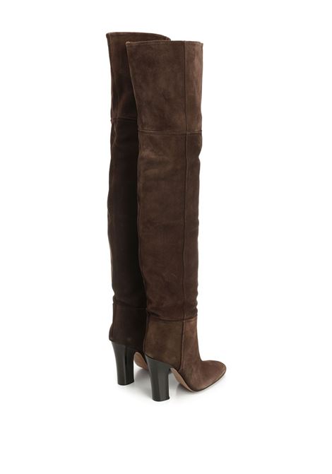 Brown 100mm Lavinia suede thigh-high boots Paris texas - women PARIS TEXAS | PX1508XV0ELEBN